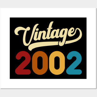 2002 Vintage Gift 18th Birthday Retro Style Posters and Art